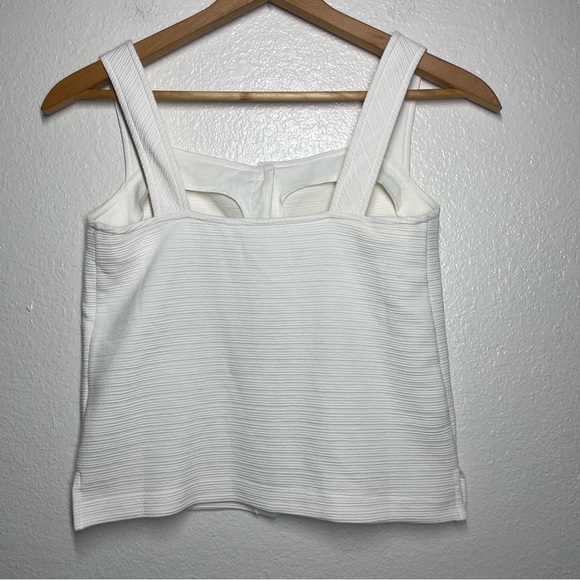 J. Crew Textured Button Front Square Neck Tank AN188 - Picture 3 of 8